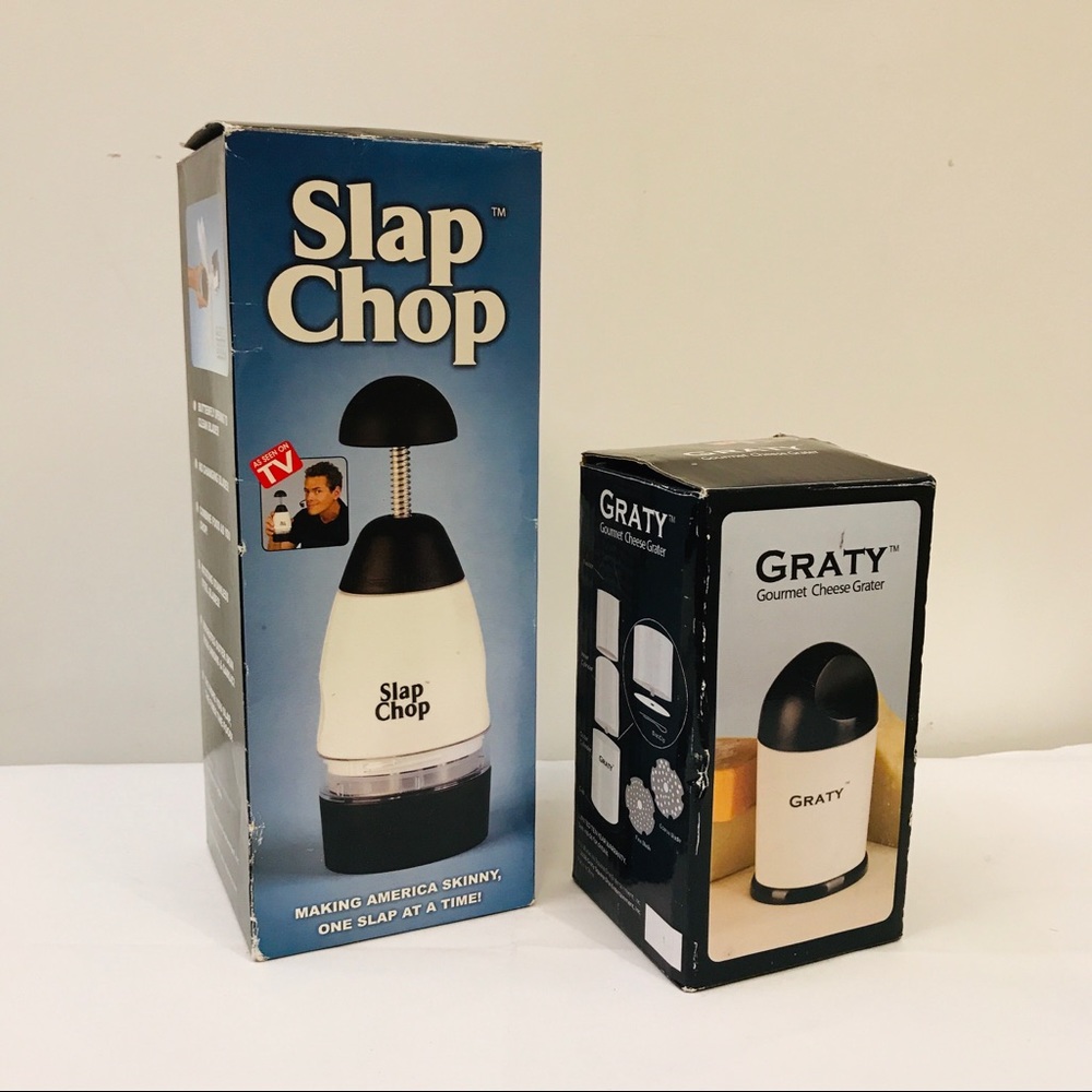 As seen on TV Slap Chop and Graty Kitchen tools